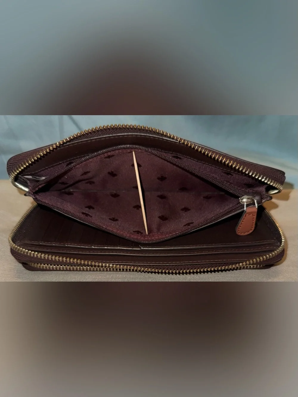 kate spade New York Color-block Double Zip Around Saffiano Continental Wallet